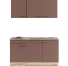 Küchenzeile mit Ober- und Unterschränken