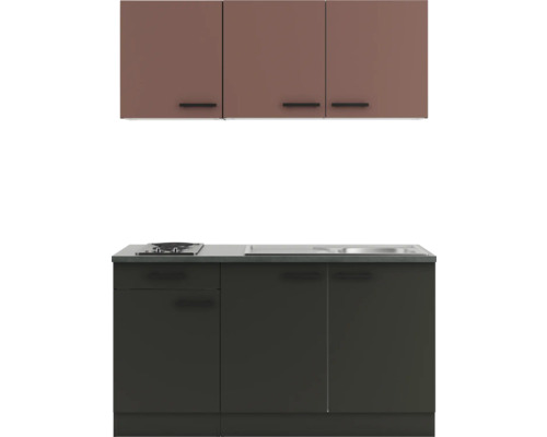 Komplette Küchenzeile mit Ober- und Unterschränken