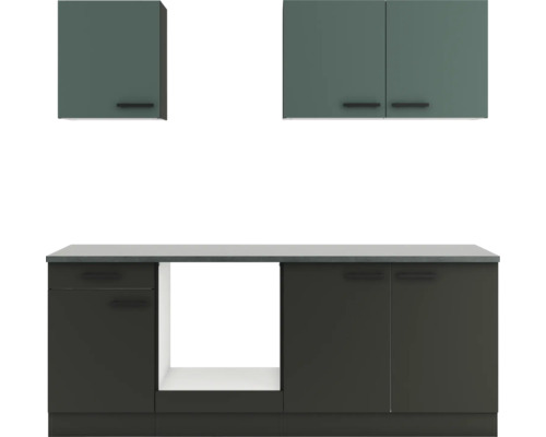 Küchenmöbel mit Ober- und Unterschränken