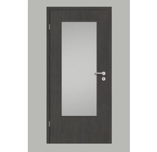 Porte intérieure avec insert en verre et poignée de porte