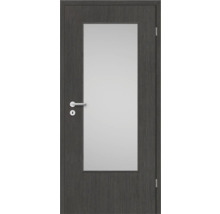 Porte intérieure avec insert en verre et garniture de poignée