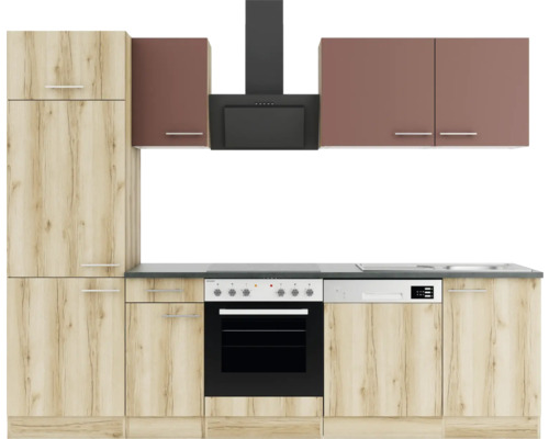 Cuisine équipée avec hotte aspirante et appareils intégrés