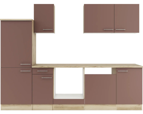 Cuisine équipée avec armoires et plan de travail