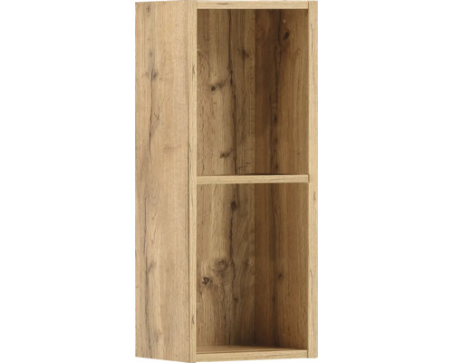 Tablette de lavabo Möbelpartner Duo lxhxp 20.8x49.5x33 cm chêne campagnard Armoire haute couleur bois avec une étagère