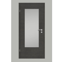 Porte intérieure avec insert en verre et ferrures