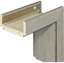 Vue détaillée d''un dormant de porte en bois