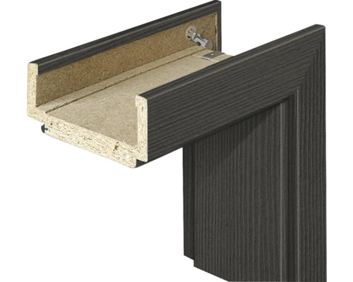 Cadre complet Pertura CPL gris Masera 198,5x86,0x14 cm gauche Profil de cadre de porte en bois