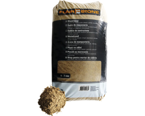 Sable de maçonnerie FLAIRSTONE 0 mm -2 mm 25 kg