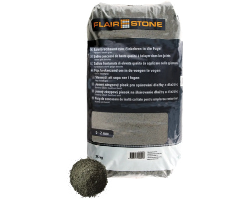 Sable concassé FLAIRSTONE gris 0 - 2 mm 25 kg