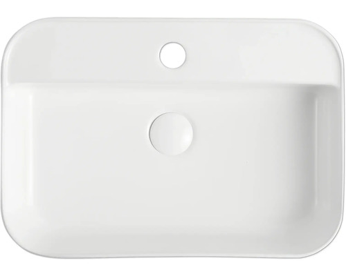 Aufsatzwaschbecken aus Keramik mit rechteckiger Form