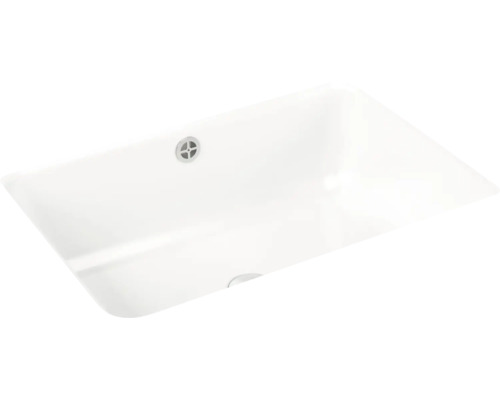 Vasque pour meuble KALDEWEI CAYONO 59,6 x 42,6 cm blanc alpin brillant émaillé avec revêtement 913706003001