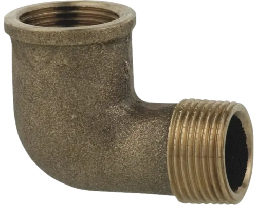 Messingfitting mit 90-Grad-Winkel und Gewindeanschluss