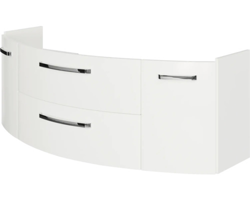 Meuble sous lavabo Jungborn VENTITRE lxhxp 140x49.2x48 cm blanc