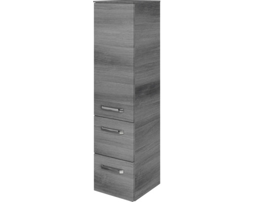 Armoire midi Jungborn VENTITRE lxhxp 30x121x33 cm graphite structure transversal Armoire haute avec trois tiroirs