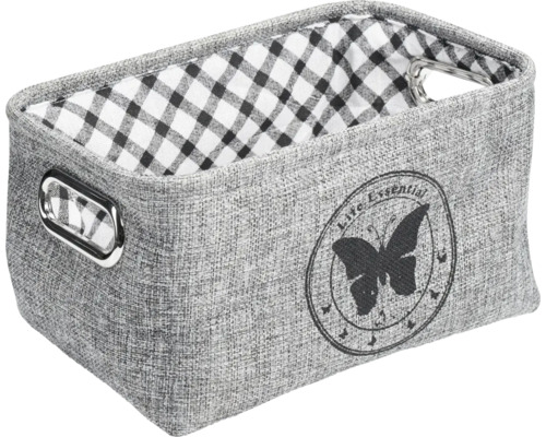 Panier de rangement DIAQUA Butterfly gris mat 45122060