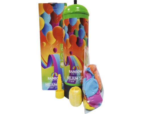 Helium Set Rainbow Edition Pimp It Up avec 30 ballons