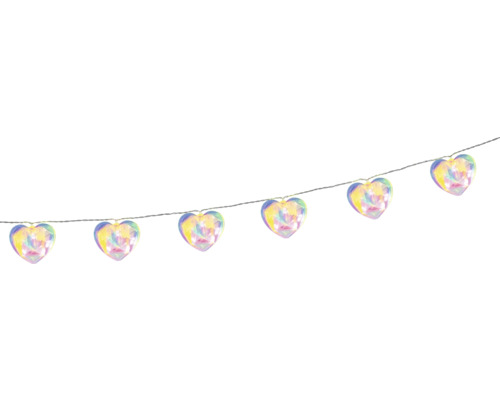 Guirlande lumineuse avec motifs de cœurs