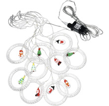 Guirlande lumineuse avec motifs de Noël pour la décoration de Noël
