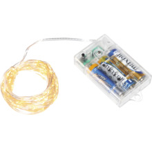 Guirlande lumineuse LED à piles avec fonction de minuterie