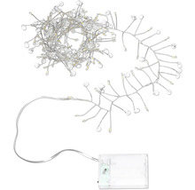 Guirlande lumineuse avec éléments décoratifs et boîtier à piles