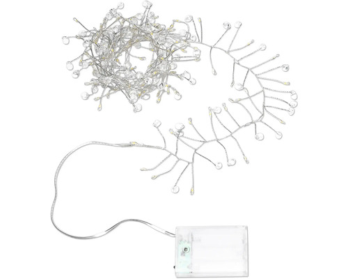 Guirlande lumineuse avec éléments décoratifs et boîtier à piles