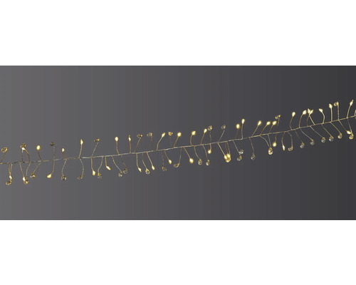 Guirlande lumineuse décorative avec LED et cristaux