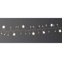 Guirlande lumineuse avec étoiles et lampes