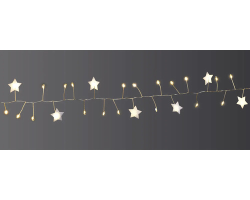 Guirlande lumineuse avec étoiles et lampes