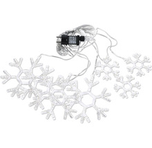 LED Schneeflockenlichterkette für den Innenbereich