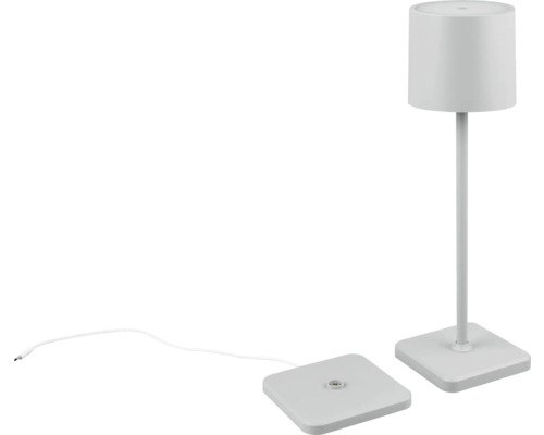 Lampe de table Fernandez LED 5 W gris