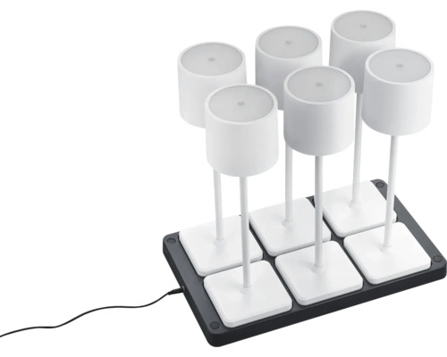 Six lampes de table LED sur une base pour l''intérieur
