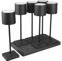 Six lampes de table LED sur un socle pour l''intérieur