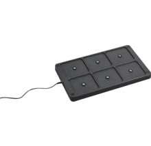 Station de charge avec six compartiments et câble d''alimentation