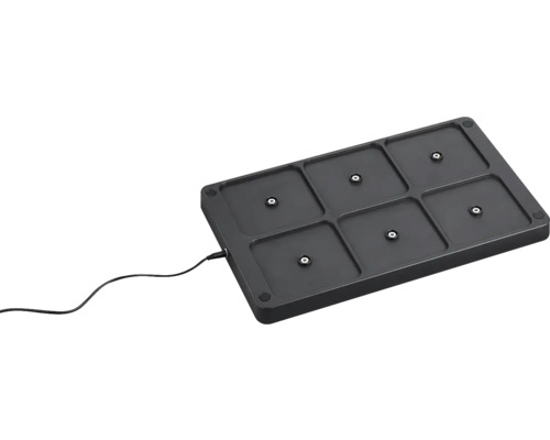 Station de charge avec six compartiments et câble d''alimentation