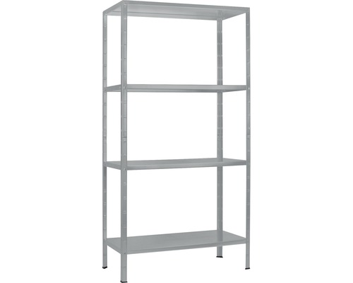 Schulte Regalwelt Étagère de base gris 2000 x 1000 x 500 mm 4 tablettes capacité de charge 280 kg