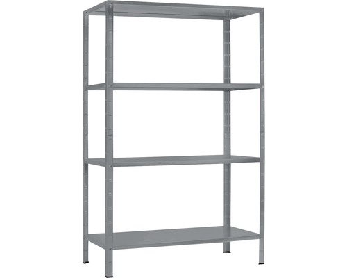 Schulte Regalwelt Étagère de base gris 1900 x 1000 x 400 mm 4 tablettes capacité de charge 260 kg