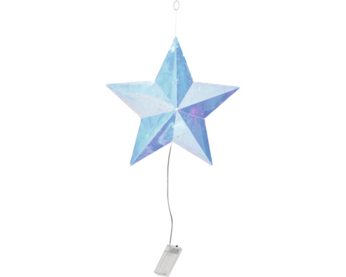 Étoile de Noël lumineuse à piles à suspendre