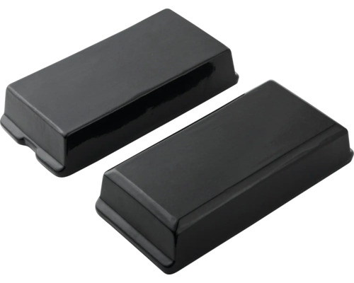 Deux boîtes de dérivation rectangulaires en plastique