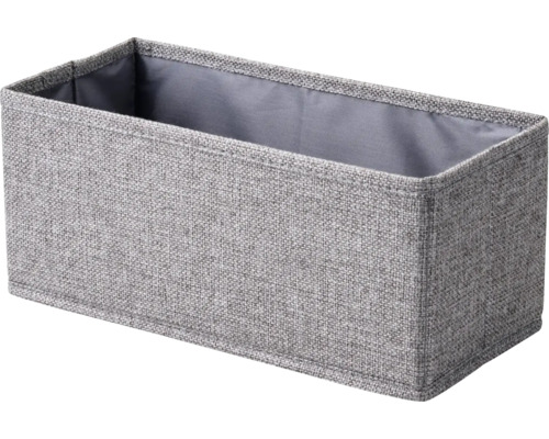 Panier de rangement en textile pliable FACKELMANN lxhxp 13x12x28 cm gris 86896