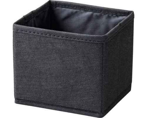 Panier de rangement en textile pliable FACKELMANN lxhxp 13x12x14 cm noir 86897