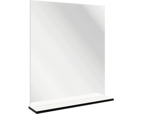 Miroir de salle de bains avec tablette FACKELMANN TE-A lxhxp 59.8x69.2x13.5 cm blanc