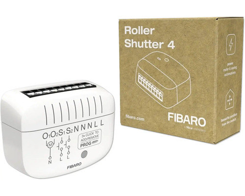 Commande d''appareil Fibaro Roller Shutter 4 avec emballage correspondant
