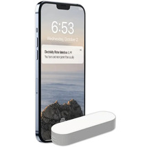 Smartphone avec notification de consommation électrique accrue et capteur associé