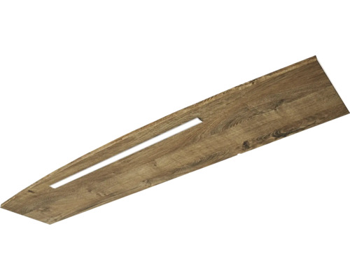 Éclairage en couronne LED Jungborn VENTITRE 122x1.6x26.5 cm chêne ribbeck Panneau en bois avec éclairage LED intégré