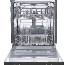 Lave-vaisselle ouvert avec paniers à vaisselle