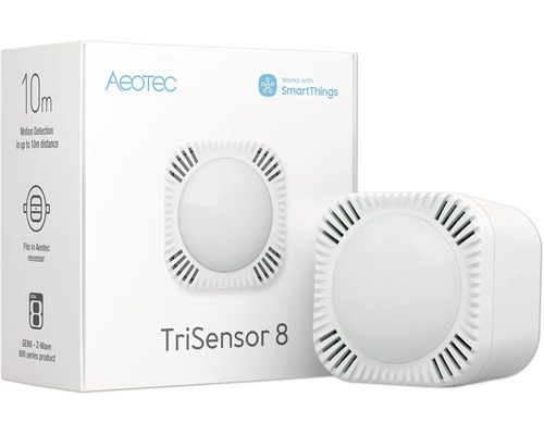Détecteur de mouvement Aeotec TriSensor 8 avec emballage