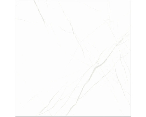 Weisse Fliese mit Marmorierung