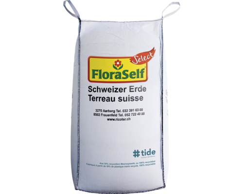 FloraSelf Select® Terreau végétal Big Bag 2500 l Sac de terre suisse de FloraSelf