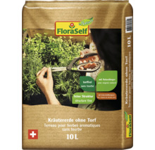 FloraSelf Nature® Terreau pour herbes aromatiques sans tourbe10 l