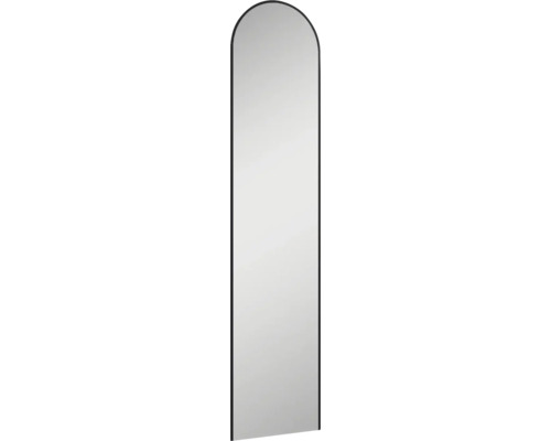 Cadre miroir LED Jungborn Long Cut lxhxé 35x150x3.1 cm noir